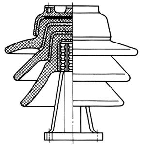 Опорно-штыревой изолятор на напряжение 35 кВ серии ОНШ