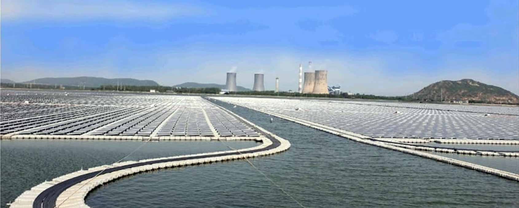 Крупнейшая в Индии плавучая солнечная электростанция