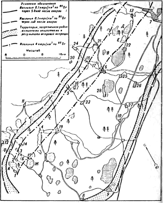Вурс восточно уральский радиоактивный след карта