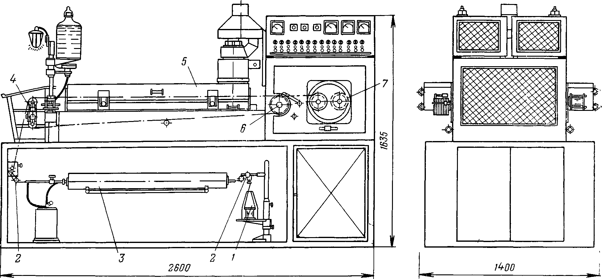 схема эмалировочного агрегата 2NORE-MF/12