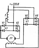Схема регулируемого электропривода постоянного тока 