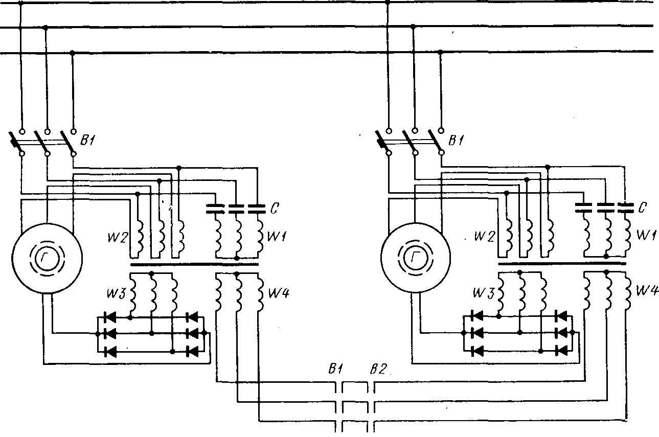 Лучший синхронный генератор. Принципиальная электрическая схема тельфера 380. Электрическая схема подключения тельфера на 380 вольт. Схема управления тельфером. Схема параллельной работы генераторов.