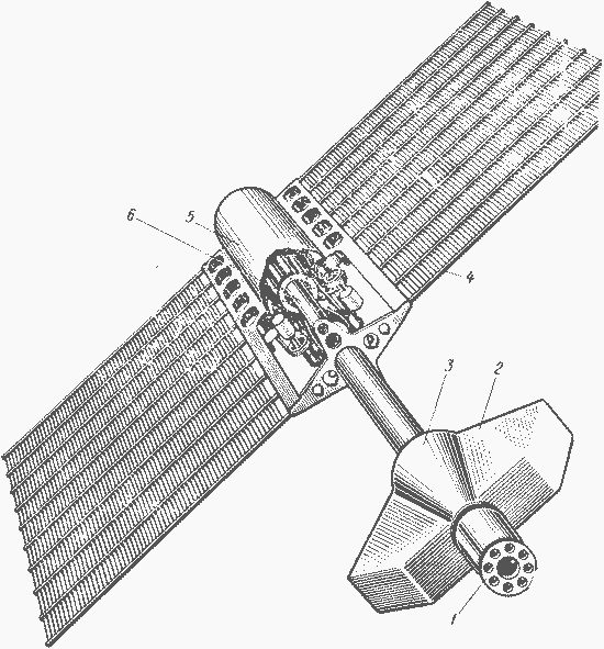 Компоновочная схема энергоустановки SNAP-50/SPUR