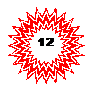 24-конечная звезда: 12