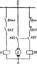 Схема цепей управления автоматическим выключателем «Электрон»