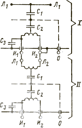 Схема замещения двухступенчатых трансформаторов тока с рымовидной обмоткой