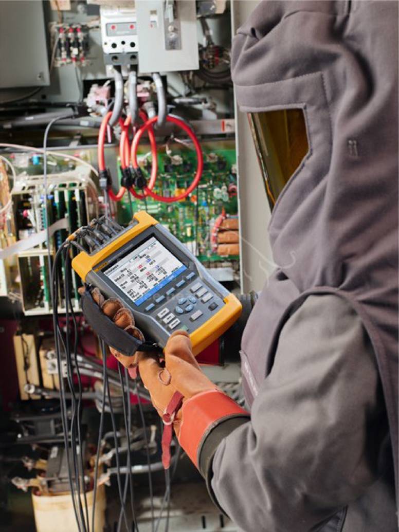измерение с помощью Fluke 430
