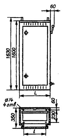 Высота установки коллекторного шкафа