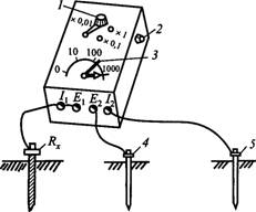 Измеритель сопротивления заземления схема