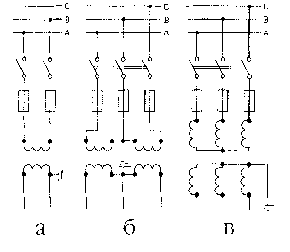 Схема подключения трансформатора напряжения