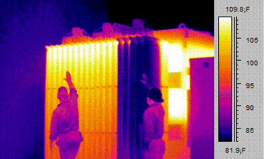 холодный радиатор трансформатора